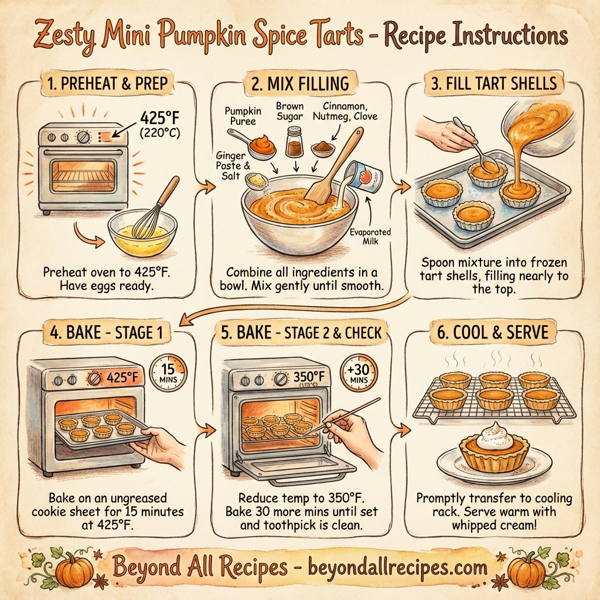 Zesty Mini Pumpkin Spice Tarts instructions