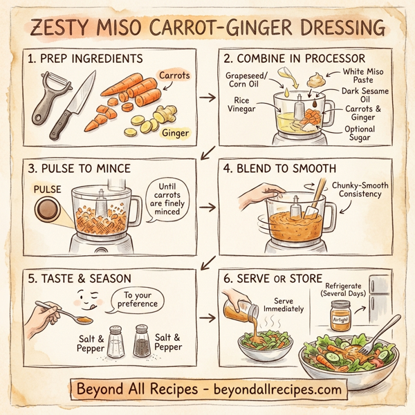 Zesty Miso Carrot-Ginger Dressing instructions