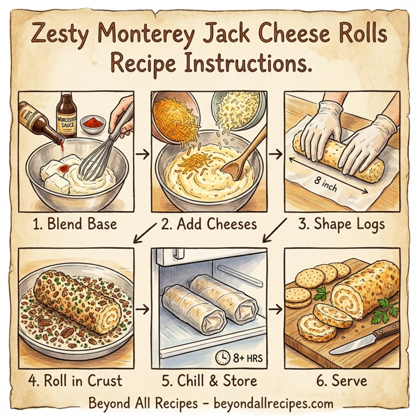 Zesty Monterey Jack Cheese Rolls instructions
