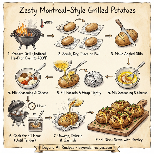 Zesty Montreal-Style Grilled Potatoes instructions