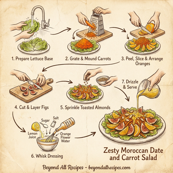 Zesty Moroccan Date and Carrot Salad instructions
