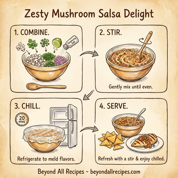 Zesty Mushroom Salsa Delight instructions