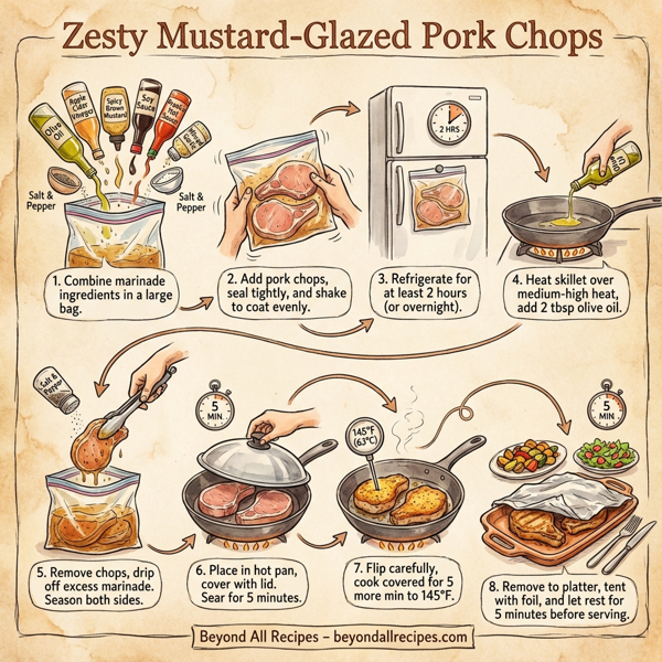 Zesty Mustard-Glazed Pork Chops instructions