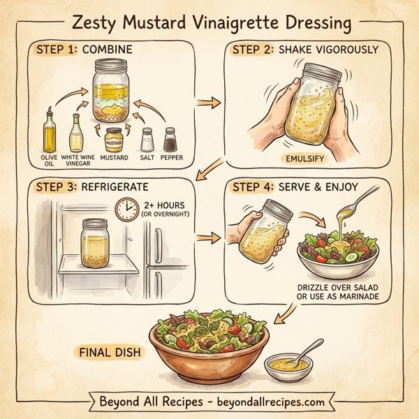Zesty Mustard Vinaigrette Dressing instructions