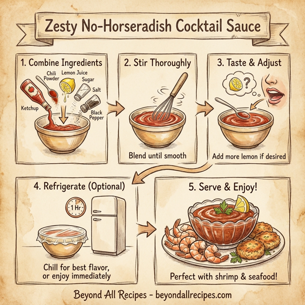 Zesty No-Horseradish Cocktail Sauce instructions