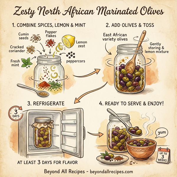 Zesty North African Marinated Olives instructions