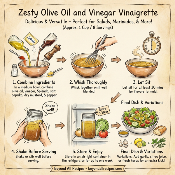 Zesty Olive Oil and Vinegar Vinaigrette instructions