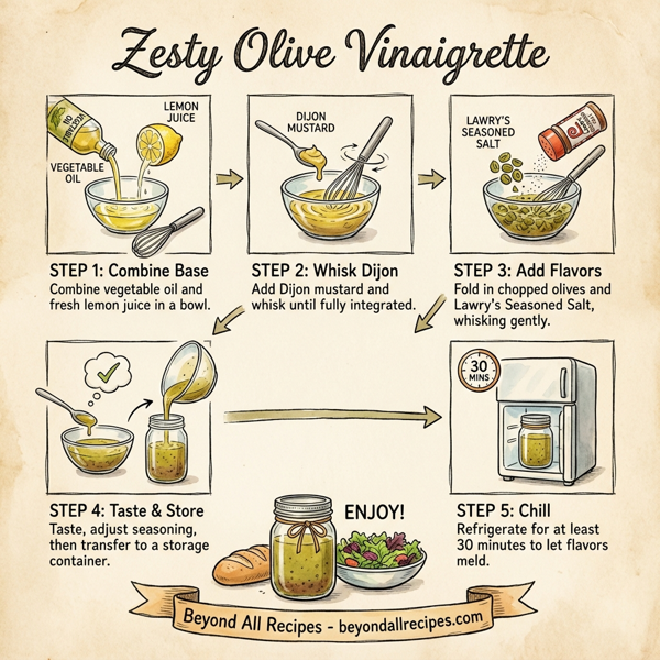 Zesty Olive Vinaigrette instructions