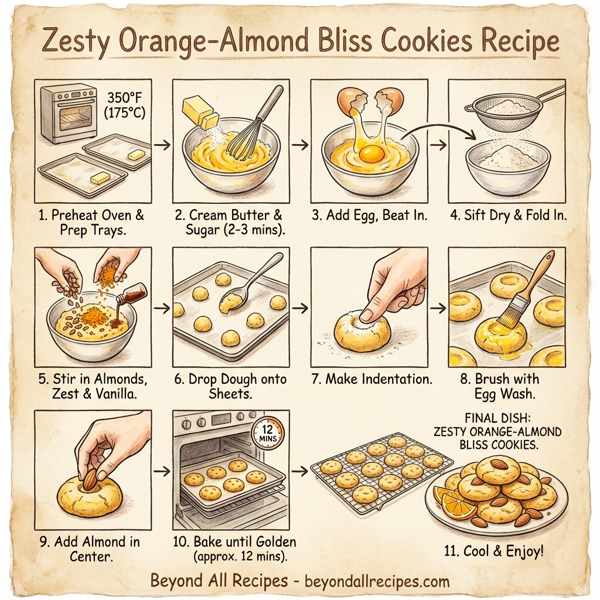 Zesty Orange-Almond Bliss Cookies instructions