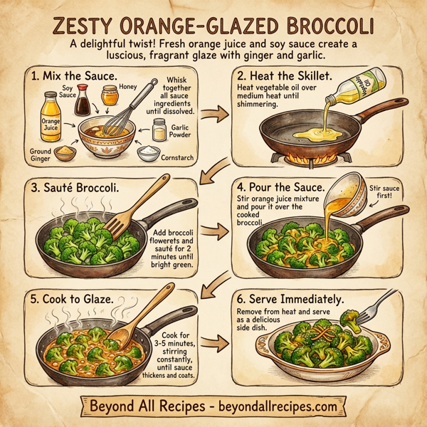Zesty Orange-Glazed Broccoli instructions
