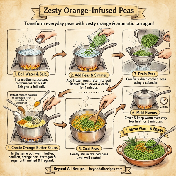 Zesty Orange-Infused Peas instructions