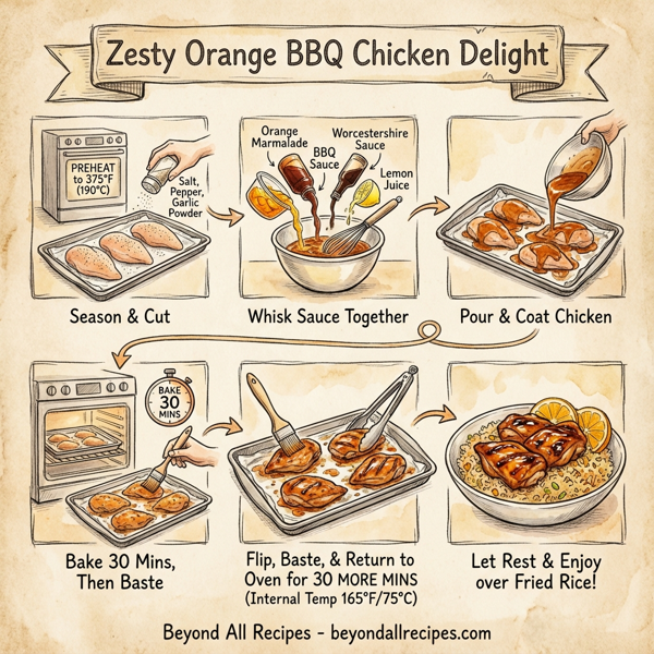 Zesty Orange BBQ Chicken Delight instructions