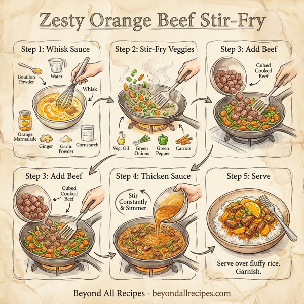Zesty Orange Beef Stir-Fry instructions