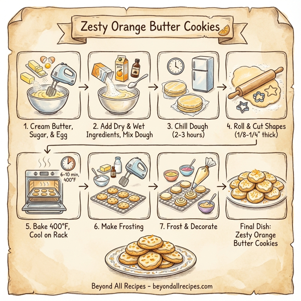 Zesty Orange Butter Cookies instructions