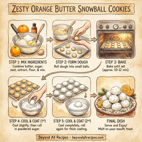 Zesty Orange Butter Snowball Cookies instructions