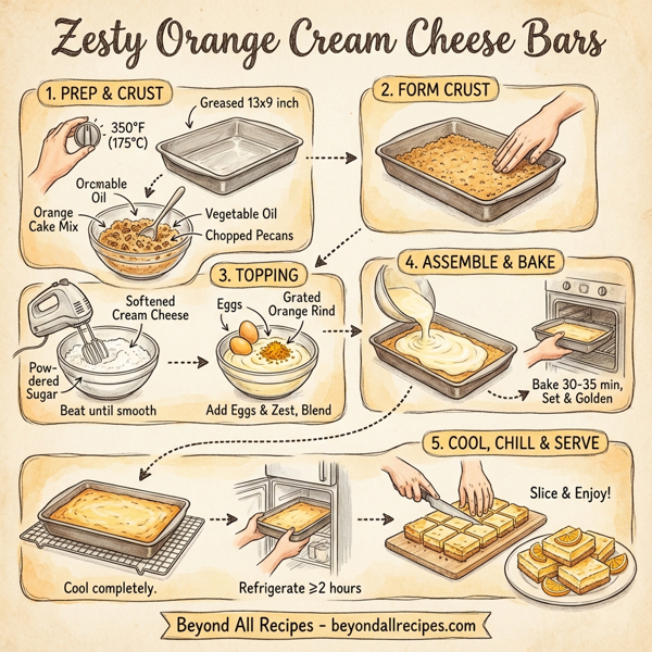 Zesty Orange Cream Cheese Bars instructions