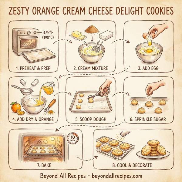 Zesty Orange Cream Cheese Delight Cookies instructions