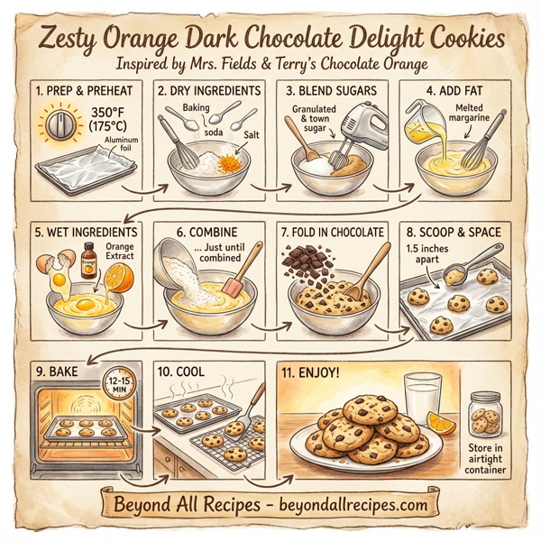 Zesty Orange Dark Chocolate Delight Cookies instructions