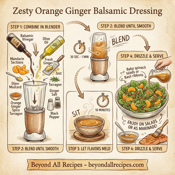 Zesty Orange Ginger Balsamic Dressing instructions