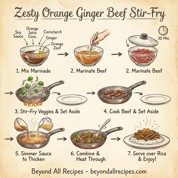 Zesty Orange Ginger Beef Stir-Fry instructions