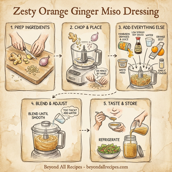 Zesty Orange Ginger Miso Dressing instructions