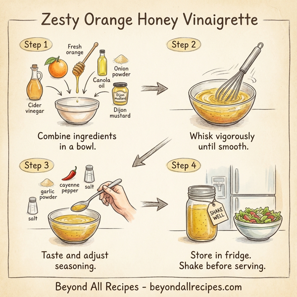 Zesty Orange Honey Vinaigrette instructions