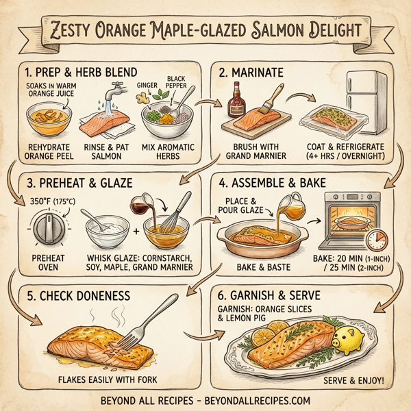 Zesty Orange Maple-Glazed Salmon Delight instructions