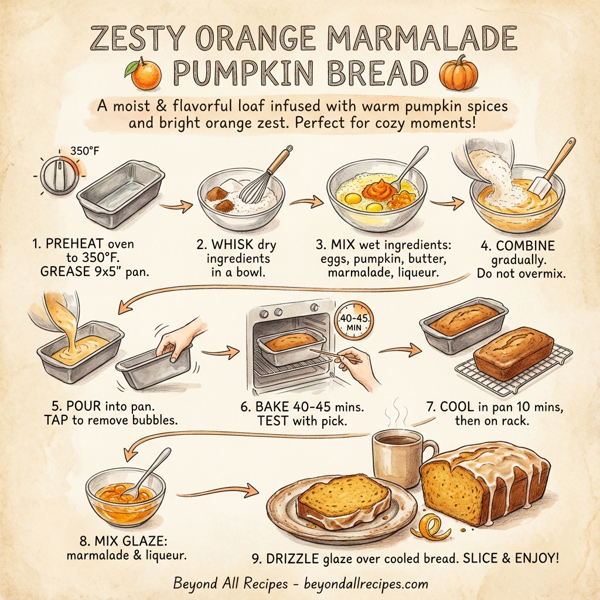 Zesty Orange Marmalade Pumpkin Bread instructions