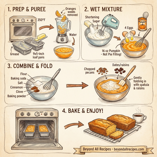 Zesty Orange Pumpkin Bread instructions