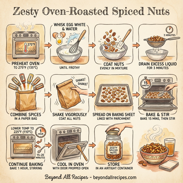 Zesty Oven-Roasted Spiced Nuts instructions