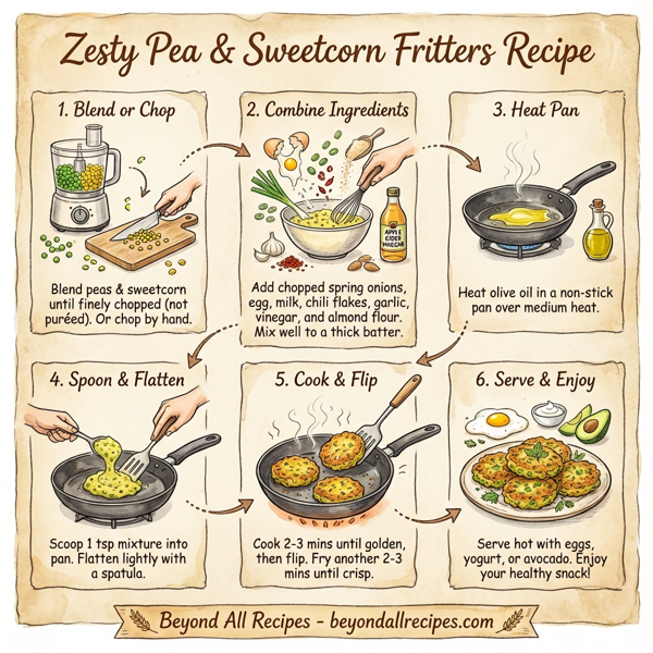 Zesty Pea & Sweetcorn Fritters instructions