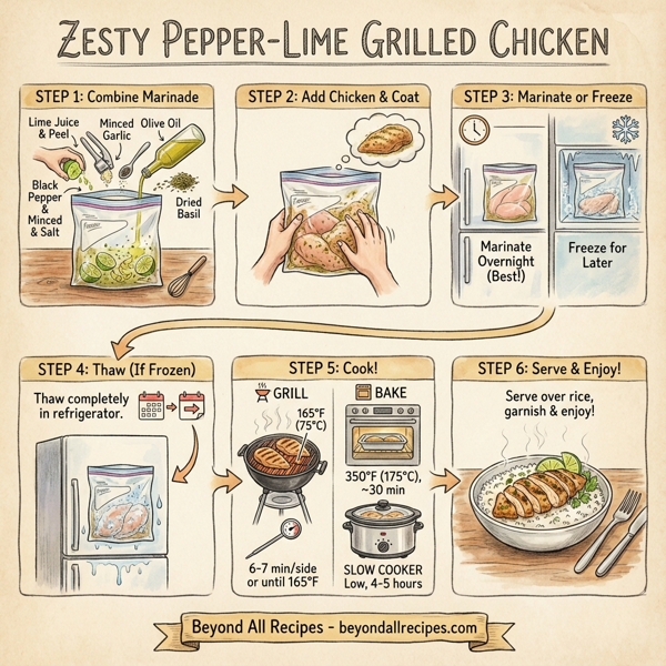 Zesty Pepper-Lime Grilled Chicken instructions