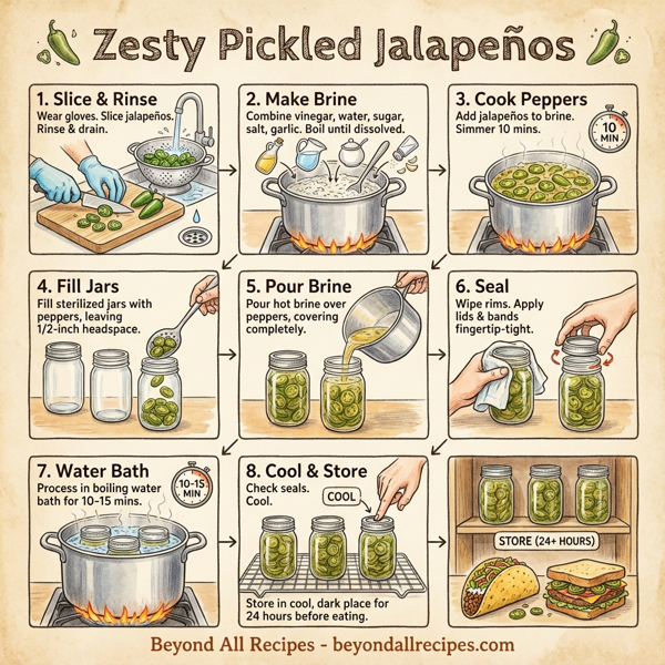 Zesty Pickled Jalapeños instructions