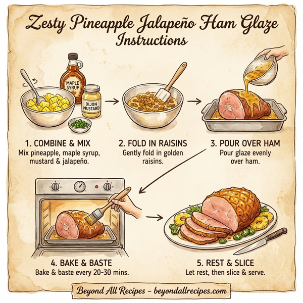 Zesty Pineapple Jalapeño Ham Glaze instructions