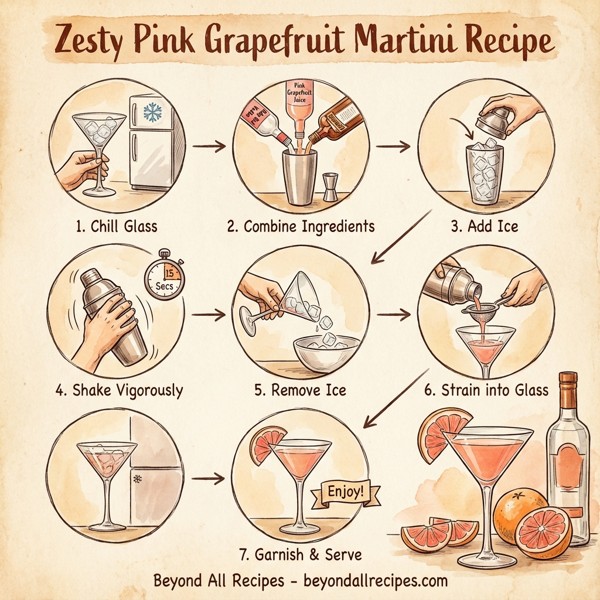 Zesty Pink Grapefruit Martini instructions