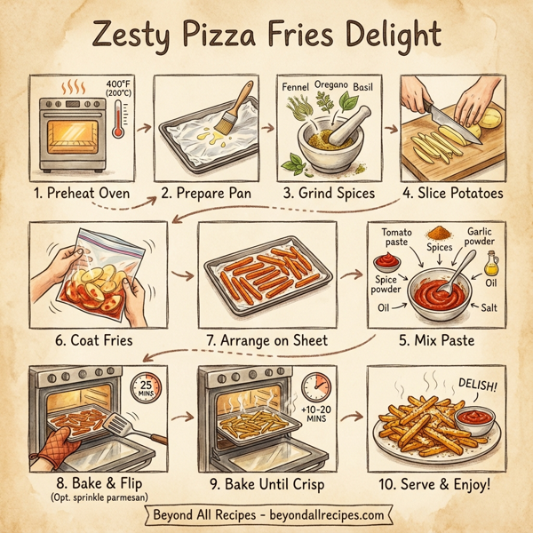 Zesty Pizza Fries Delight instructions