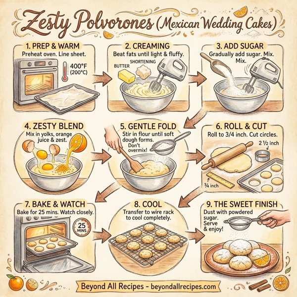 Zesty Polvorones (Mexican Wedding Cakes) instructions