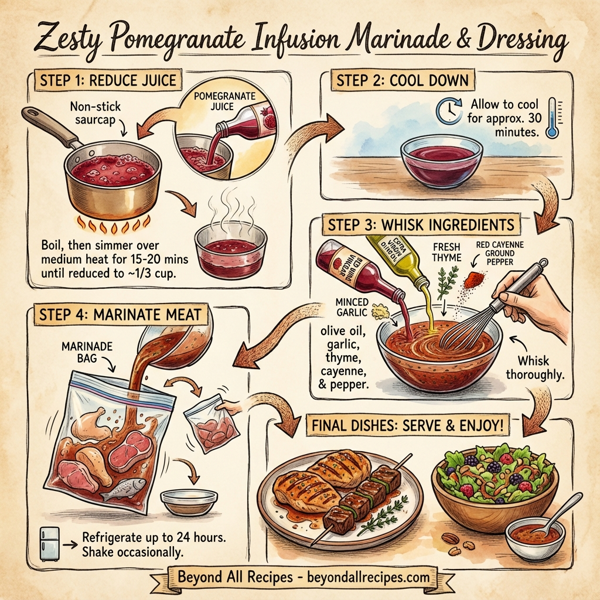 Zesty Pomegranate Infusion Marinade & Dressing instructions