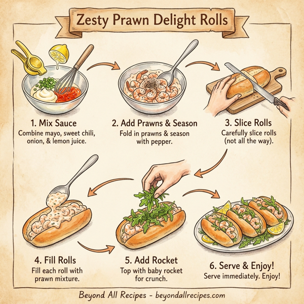 Zesty Prawn Delight Rolls instructions