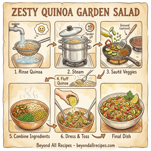 Zesty Quinoa Garden Salad instructions