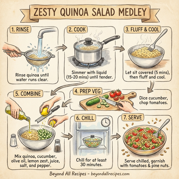 Zesty Quinoa Salad Medley instructions