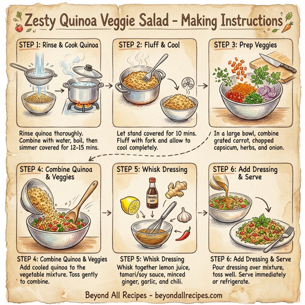 Zesty Quinoa Veggie Salad instructions