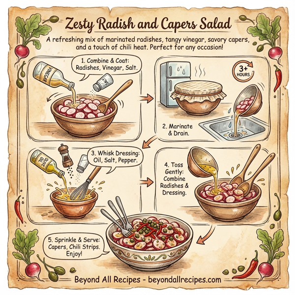 Zesty Radish and Capers Salad instructions