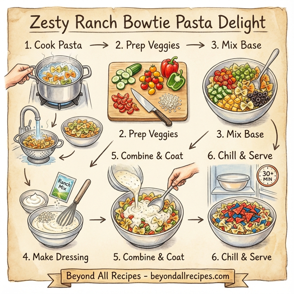 Zesty Ranch Bowtie Pasta Delight instructions