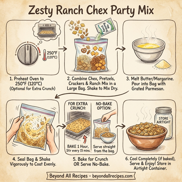 Zesty Ranch Chex Party Mix instructions