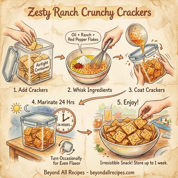 Zesty Ranch Crunchy Crackers instructions