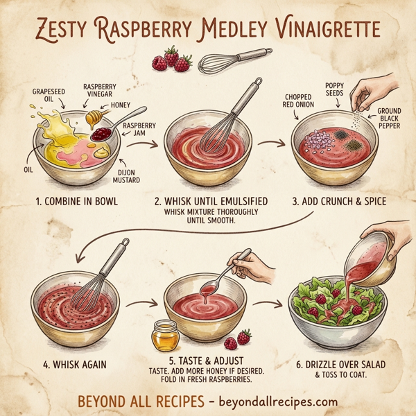 Zesty Raspberry Medley Vinaigrette instructions