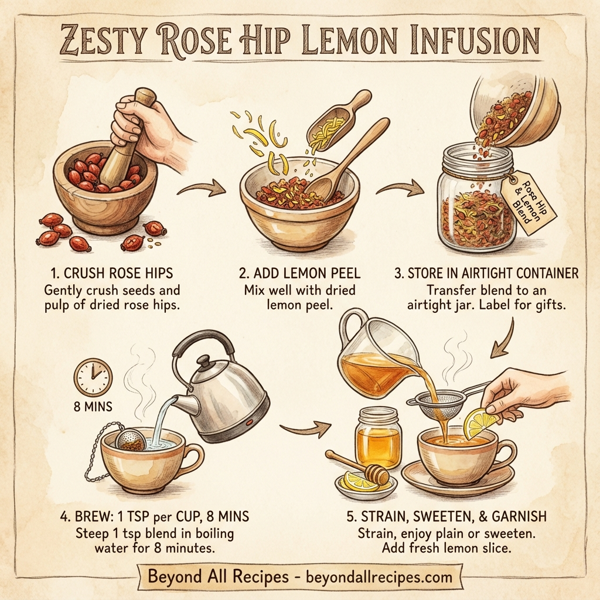 Zesty Rose Hip Lemon Infusion instructions