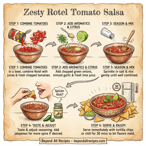 Zesty Rotel Tomato Salsa instructions