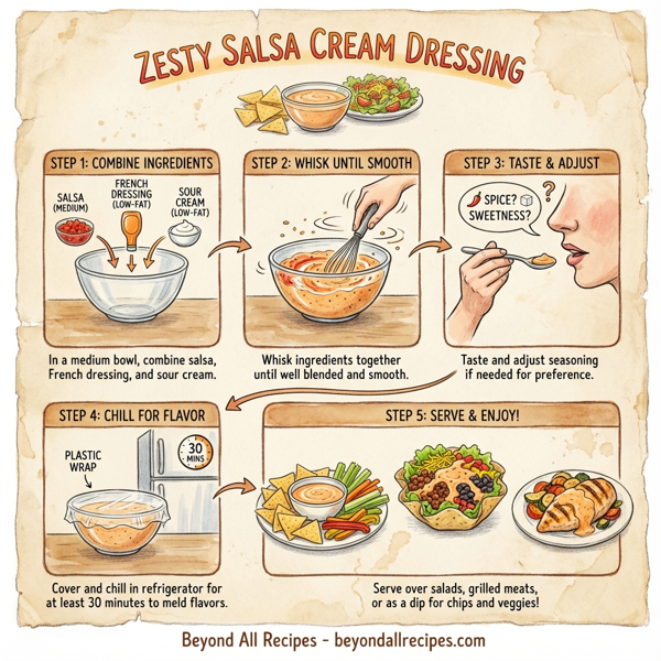 Zesty Salsa Cream Dressing instructions